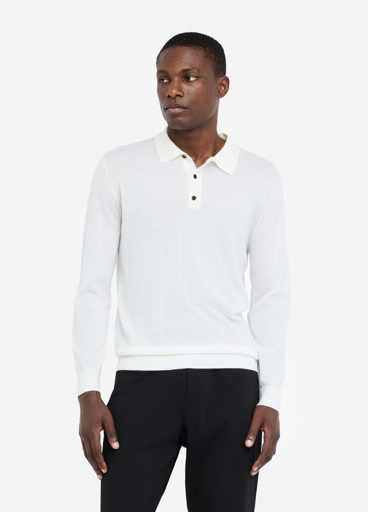 Wool polo shirt white Liu Jo - medium Wool polo shirt white Liu Jo - medium