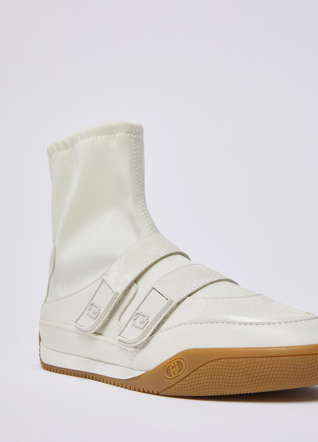 High-top sneakers with python effect milky white Liu Jo - large image number 5