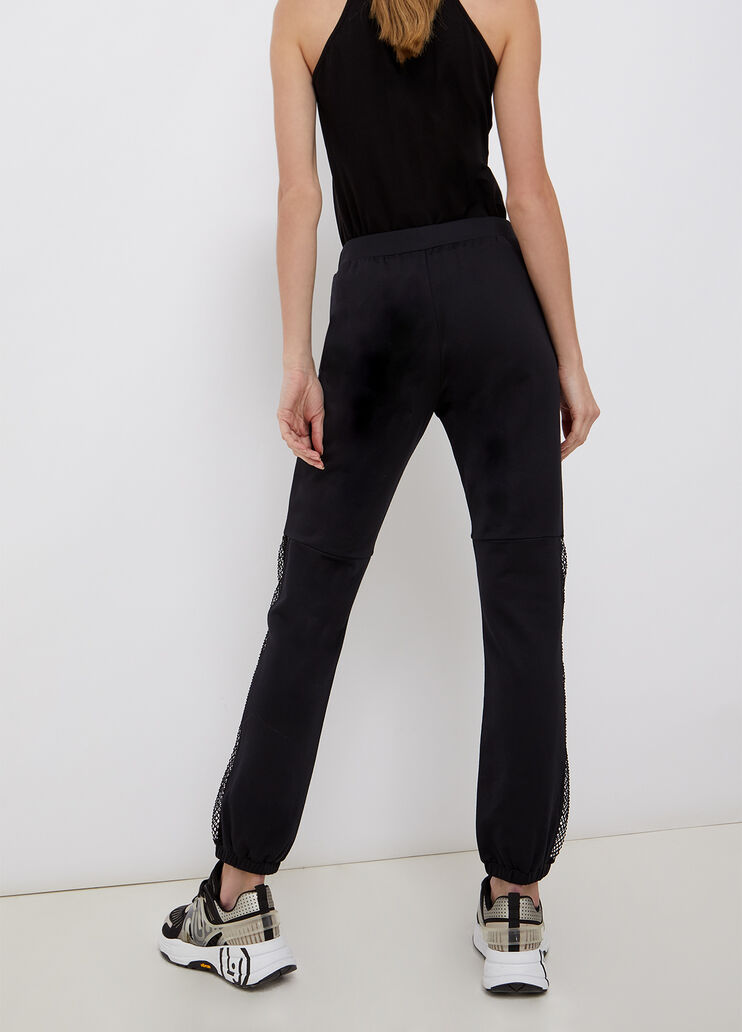 Trousers with mesh inserts black Liu Jo - large image number 1 Trousers with mesh inserts black Liu Jo - large image number 1