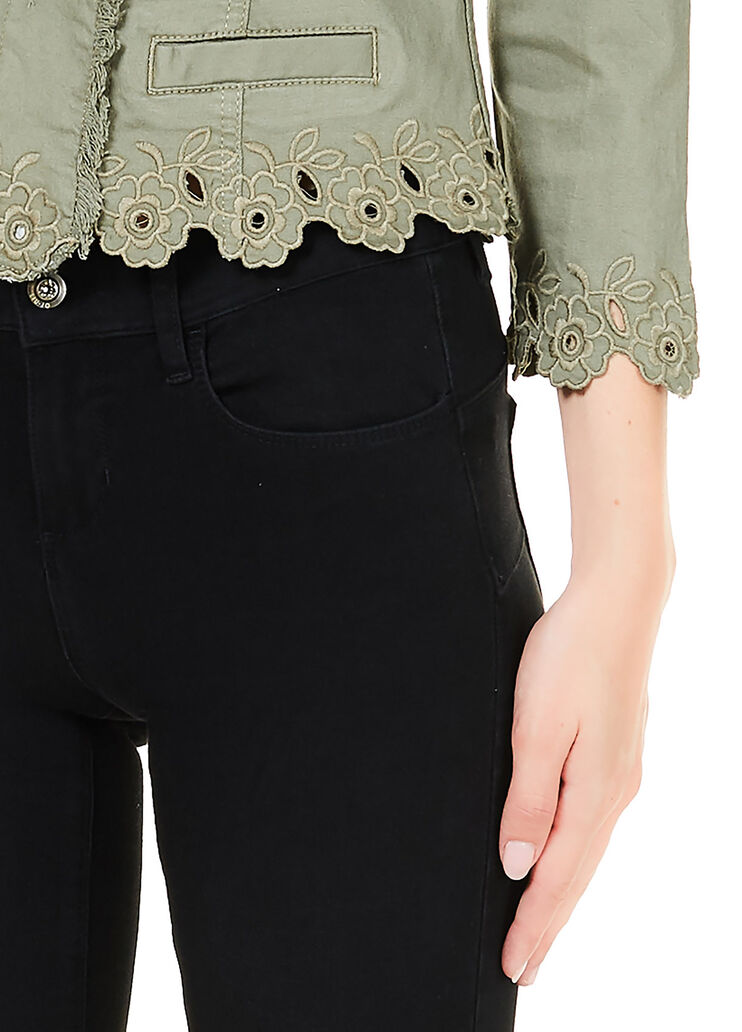 Jacket with gemstones Sage with embroidery Liu Jo - large image number 2 Jacket with gemstones Sage with embroidery Liu Jo - large image number 2