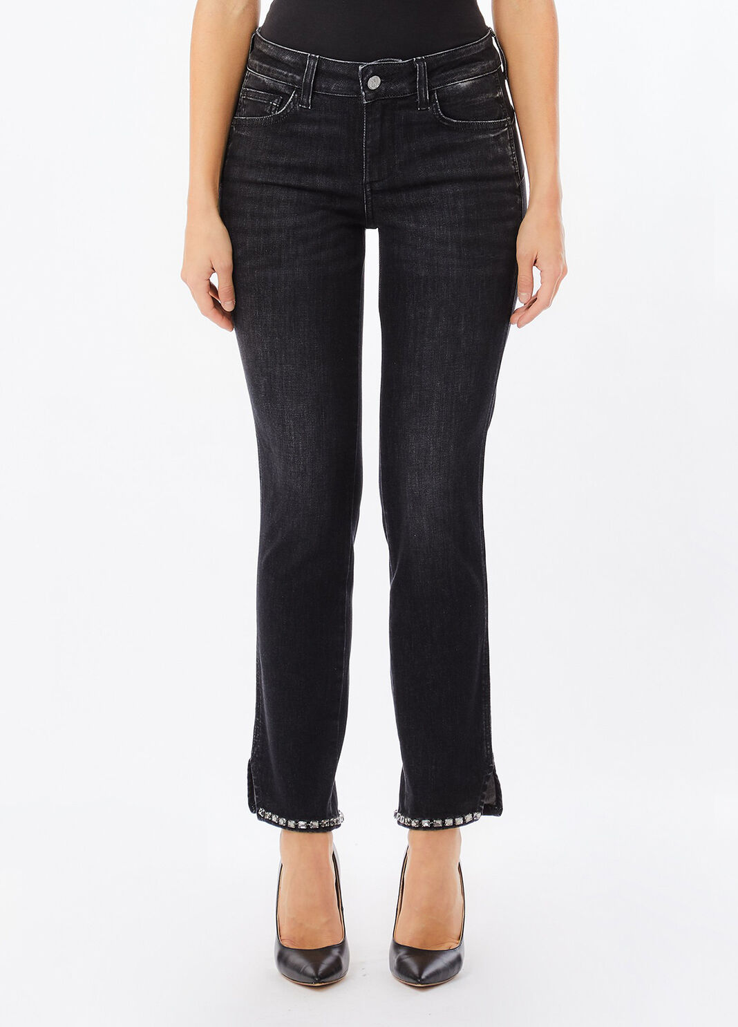 Bottom-Up Skinny-Jeans Denim-Schwarz Liu Jo - large image number 0