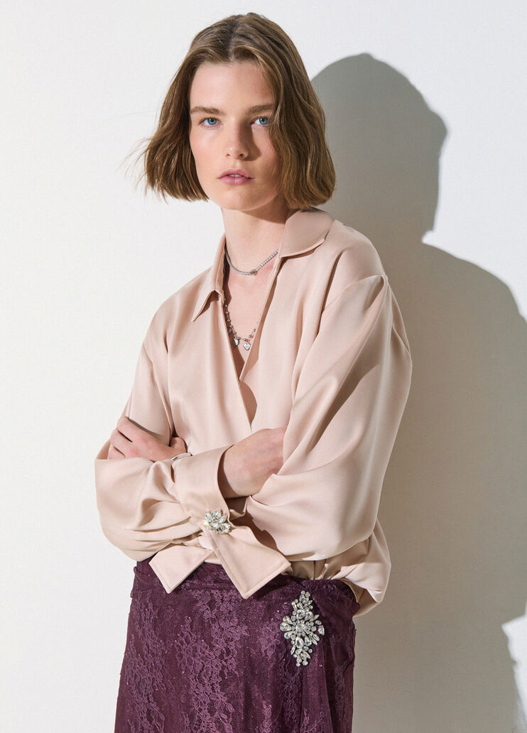 Blouse en satin blanc Liu Jo - medium