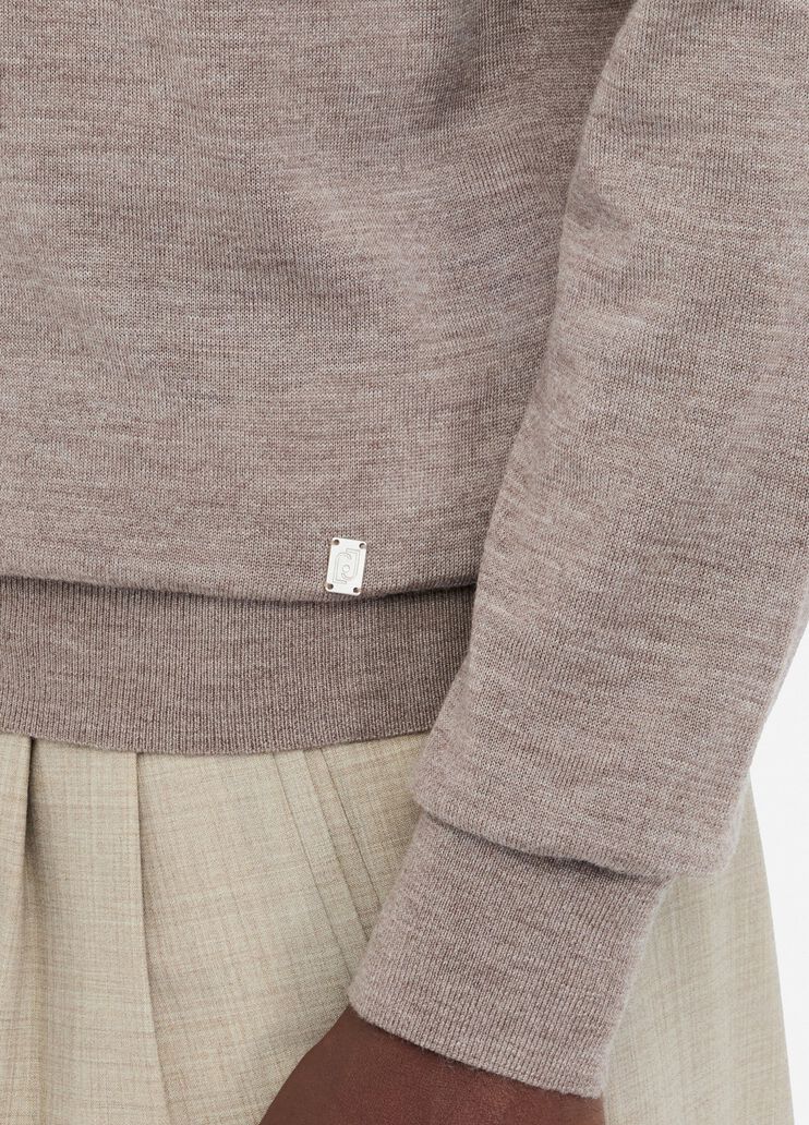 Wool polo-neck khaki Liu Jo - large image number 2 Wool polo-neck khaki Liu Jo - large image number 2