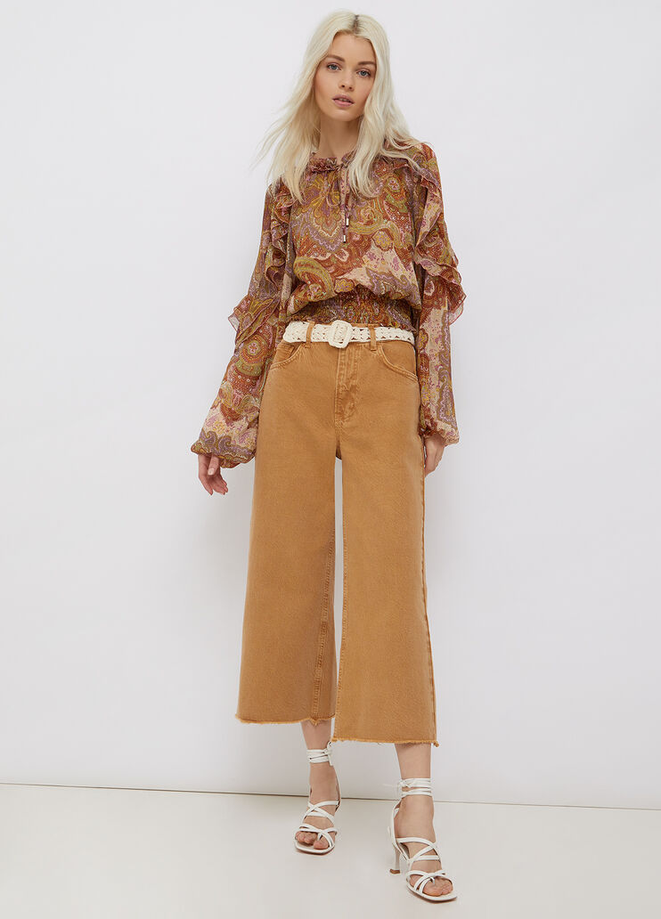 Cropped blouse with print pasley Liu Jo - large image number 3 Cropped blouse with print pasley Liu Jo - large image number 3