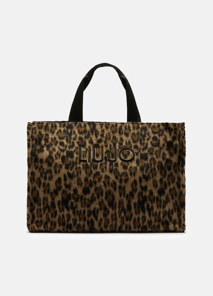Large animal-print shopping bag animal print Liu Jo - medium Large animal-print shopping bag animal print Liu Jo - medium