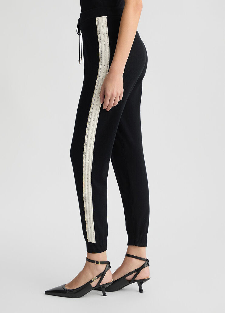 Knit jogging pants black Liu Jo - large image number 3 Knit jogging pants black Liu Jo - large image number 3