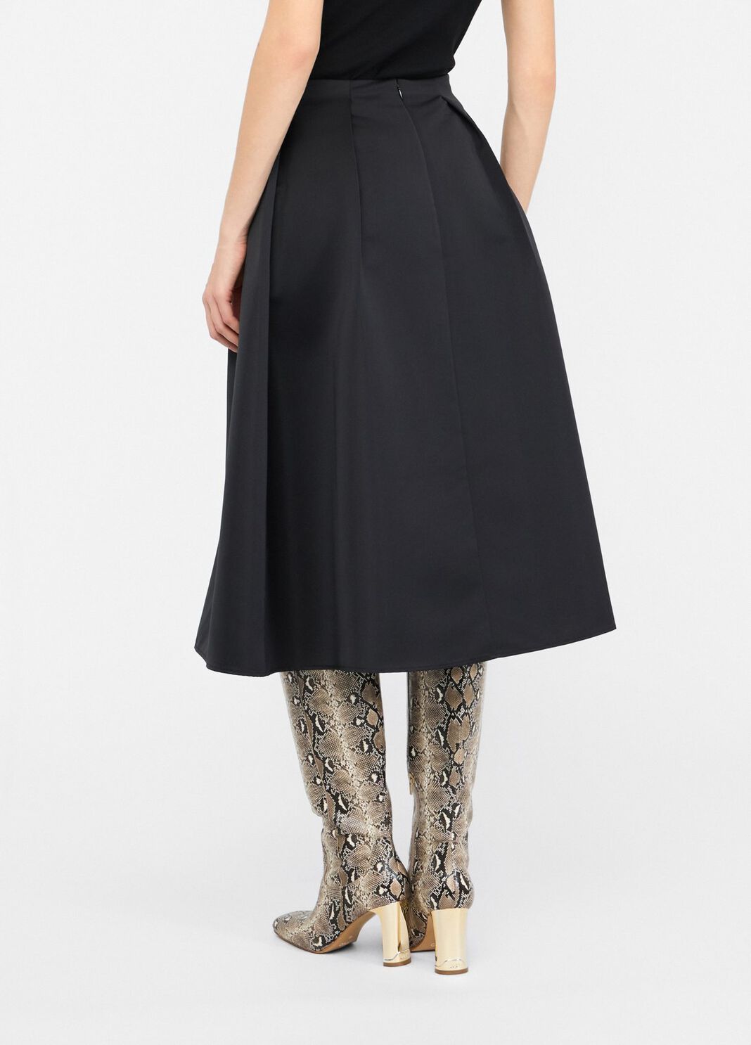 Taffeta midi skirt black Liu Jo - large image number 1