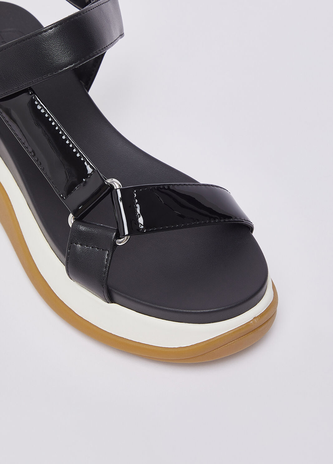 Patent leather sandals black Liu Jo - large image number 4