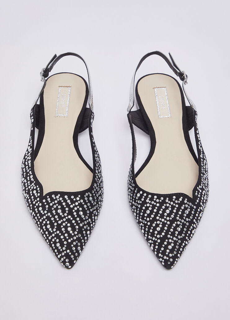 Slingback full strass nero Liu Jo - medium