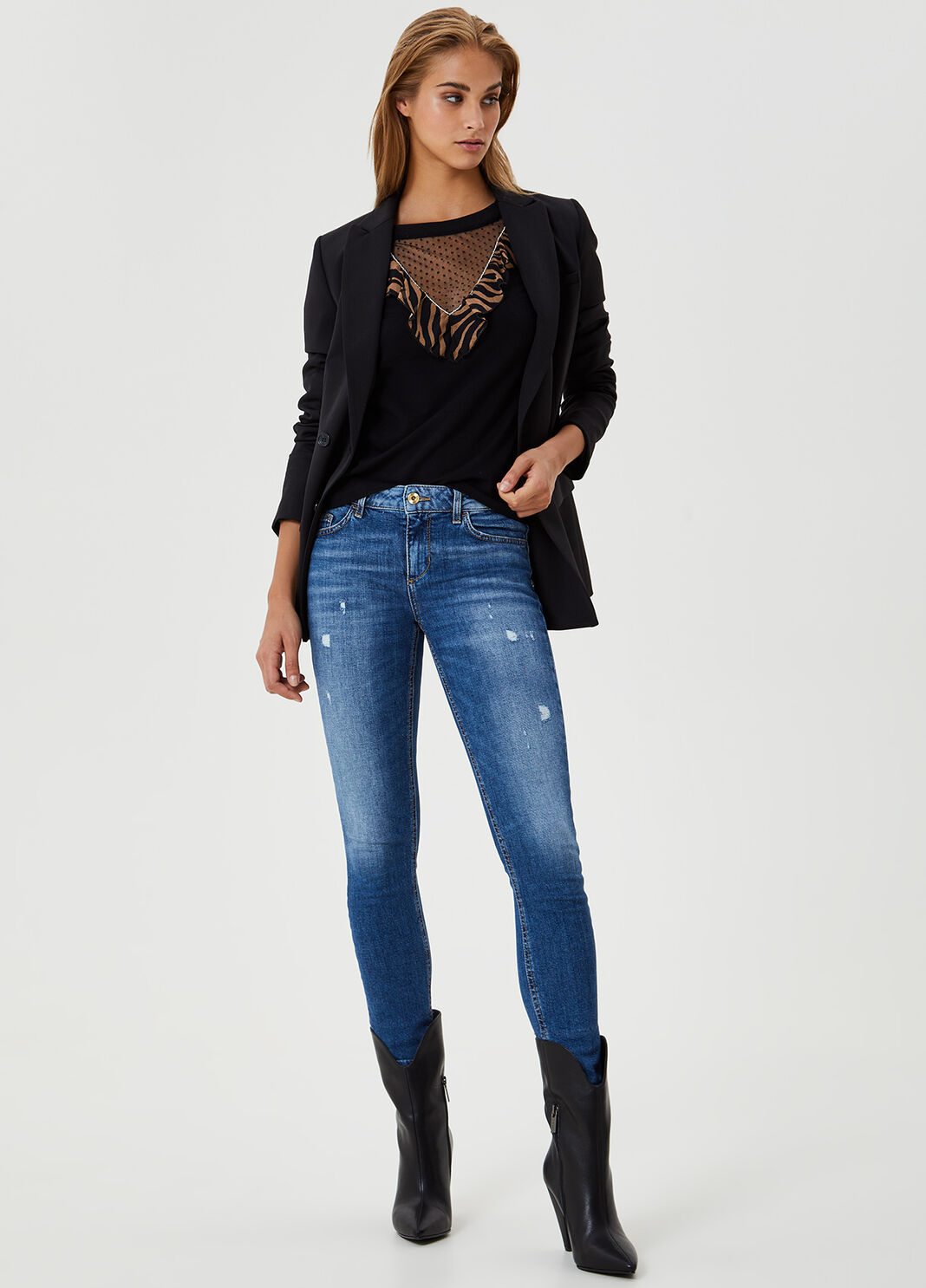 Sudadera con volantes Negro Liu Jo - large image number 3