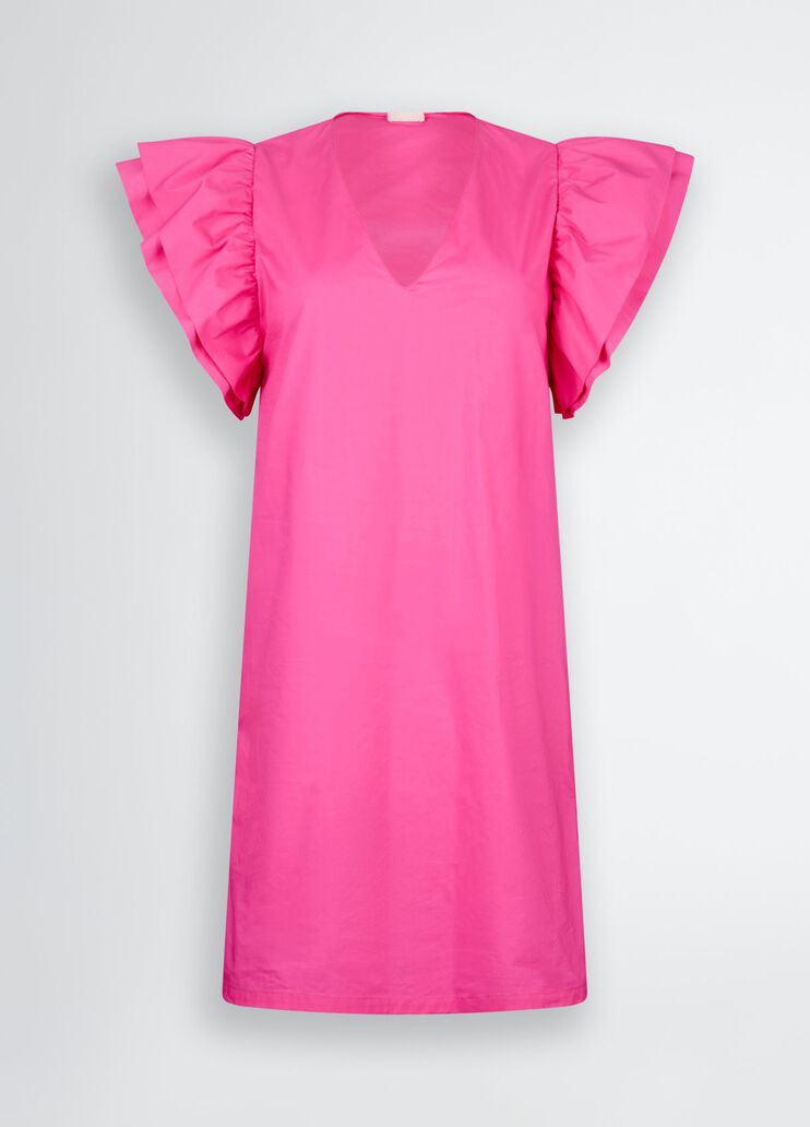 Short poplin dress pink Liu Jo - large image number 6 Short poplin dress pink Liu Jo - large image number 6