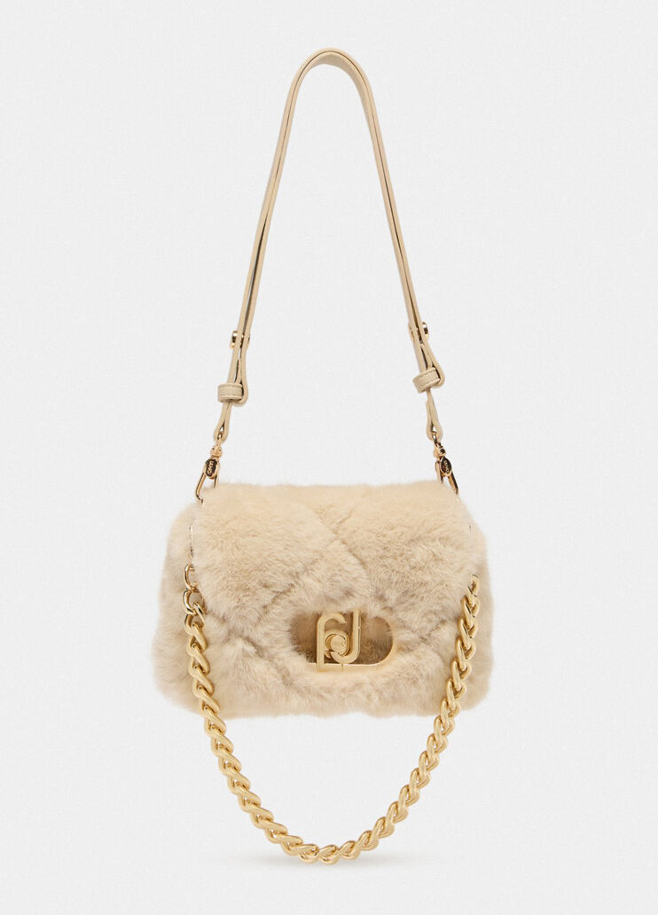 Kleine Tasche LaPuffy aus Kunstpelz Weiß Liu Jo - medium Kleine Tasche LaPuffy aus Kunstpelz Weiß Liu Jo - medium