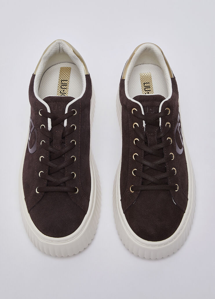 Sneakers plateforme en daim moka Liu Jo - medium