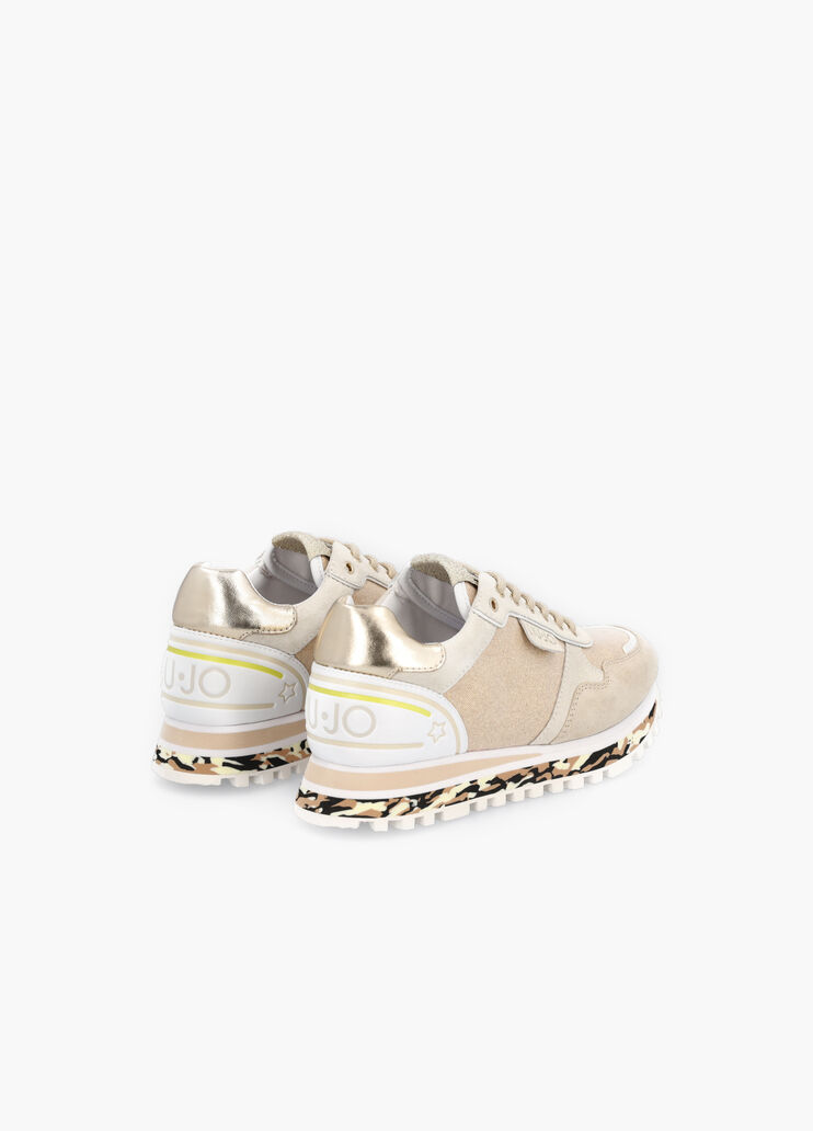 Camouflage-sole sneakers papyrus/gold Liu Jo - large image number 1 Camouflage-sole sneakers papyrus/gold Liu Jo - large image number 1