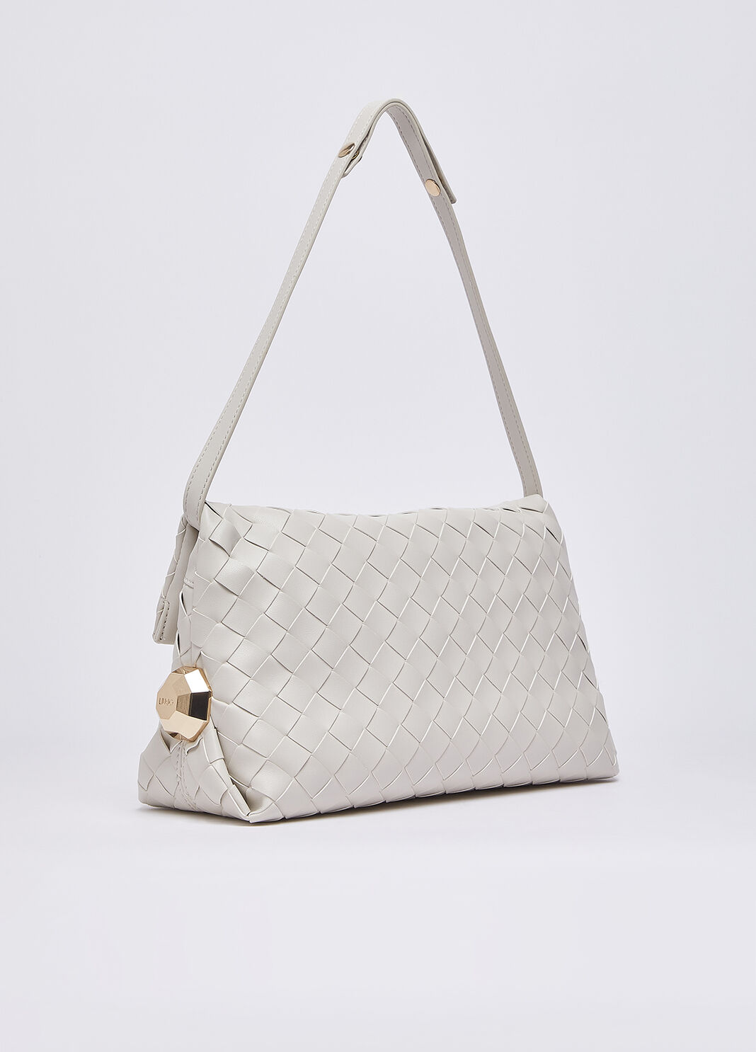 Средняя плетёная сумка Riccy сливочно-белый Liu Jo - large image number 3