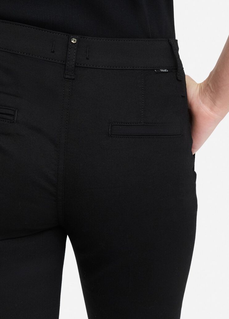 Slim fit chinos black Liu Jo - large image number 4 Slim fit chinos black Liu Jo - large image number 4