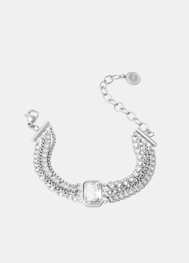 Glass crystal bracelet silver Liu Jo - medium Glass crystal bracelet silver Liu Jo - medium