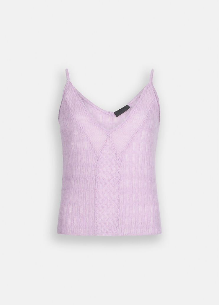 Wool and alpaca top lilac Liu Jo - large image number 6