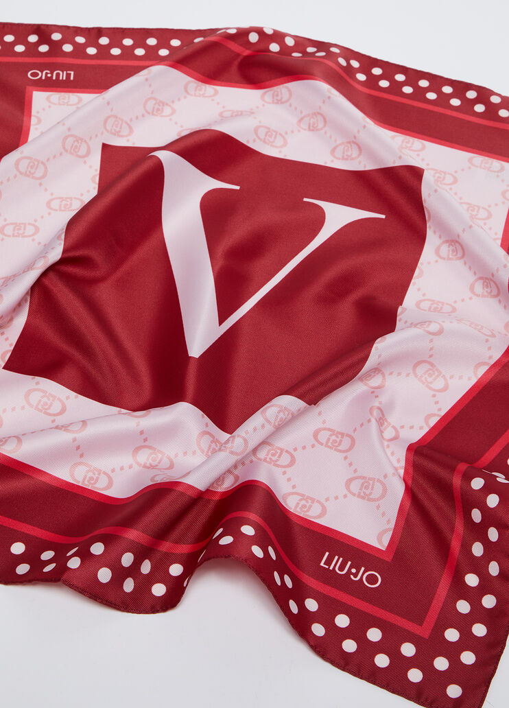 Foulard avec lettre rouge Liu Jo - medium