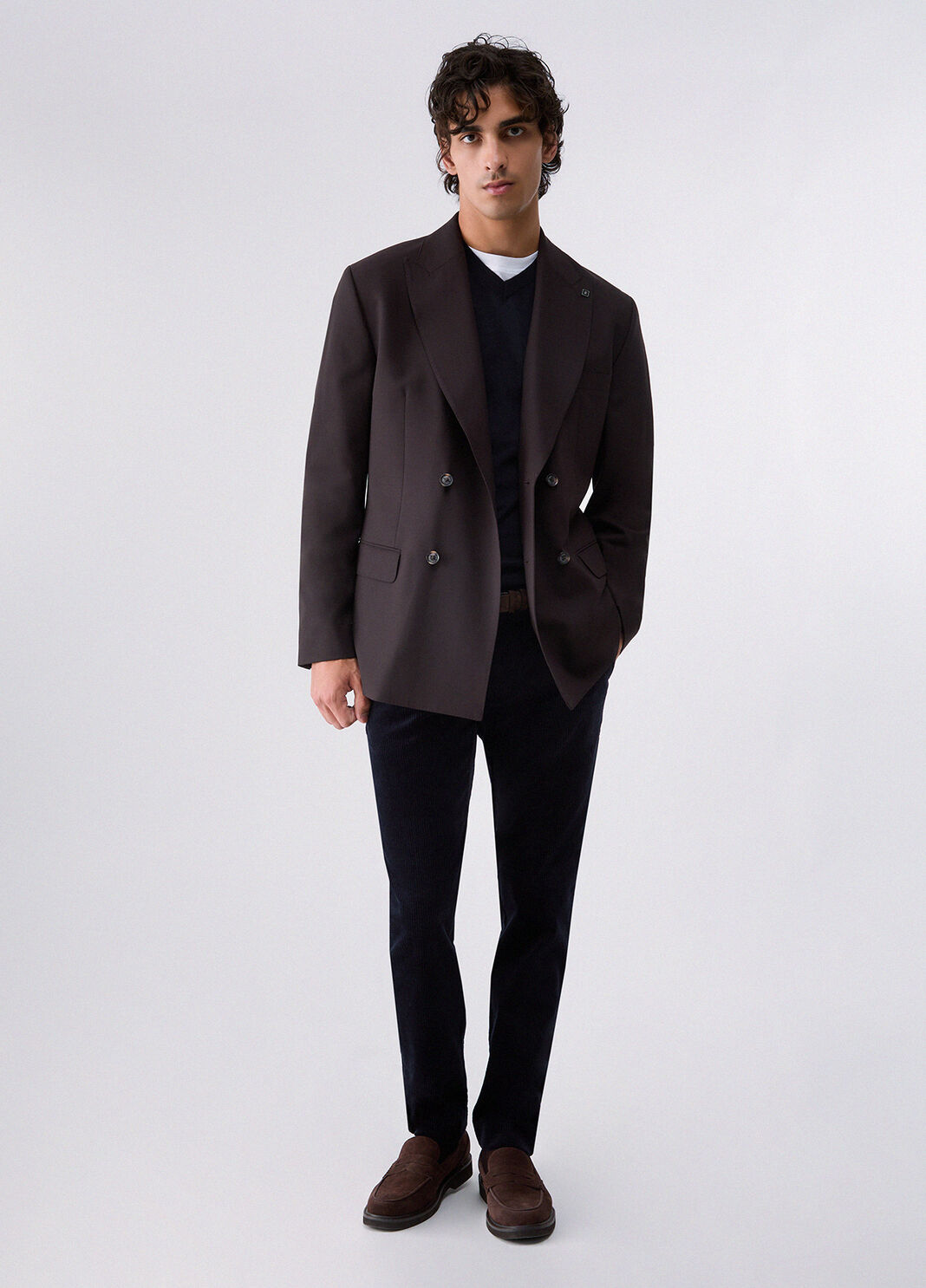 Doppelreihige Jacke aus Wollmischung braun Liu Jo - large image number 5