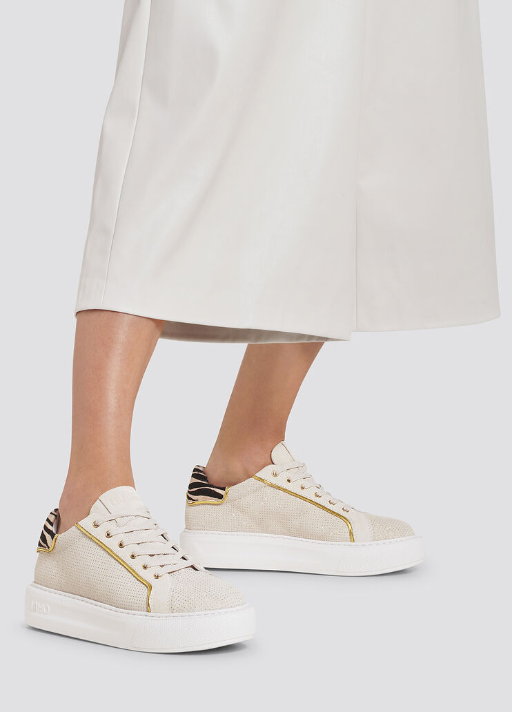 Sneakers with zebra detail leather/gold colour Liu Jo - large image number 3 Sneakers with zebra detail leather/gold colour Liu Jo - large image number 3