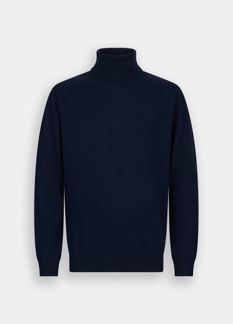 Wool and cashmere turtleneck dark blue Liu Jo - large image number 6