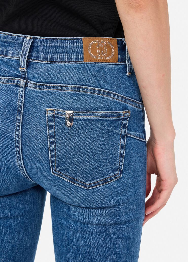 High-rise flared jeans light blue denim Liu Jo - large image number 4 High-rise flared jeans light blue denim Liu Jo - large image number 4