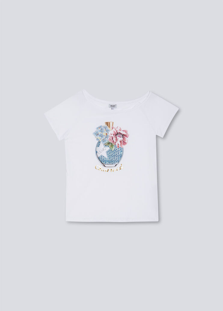 Футболка с принтом и аппликациями духи Liu Jo - large image number 4 Футболка с принтом и аппликациями духи Liu Jo - large image number 4