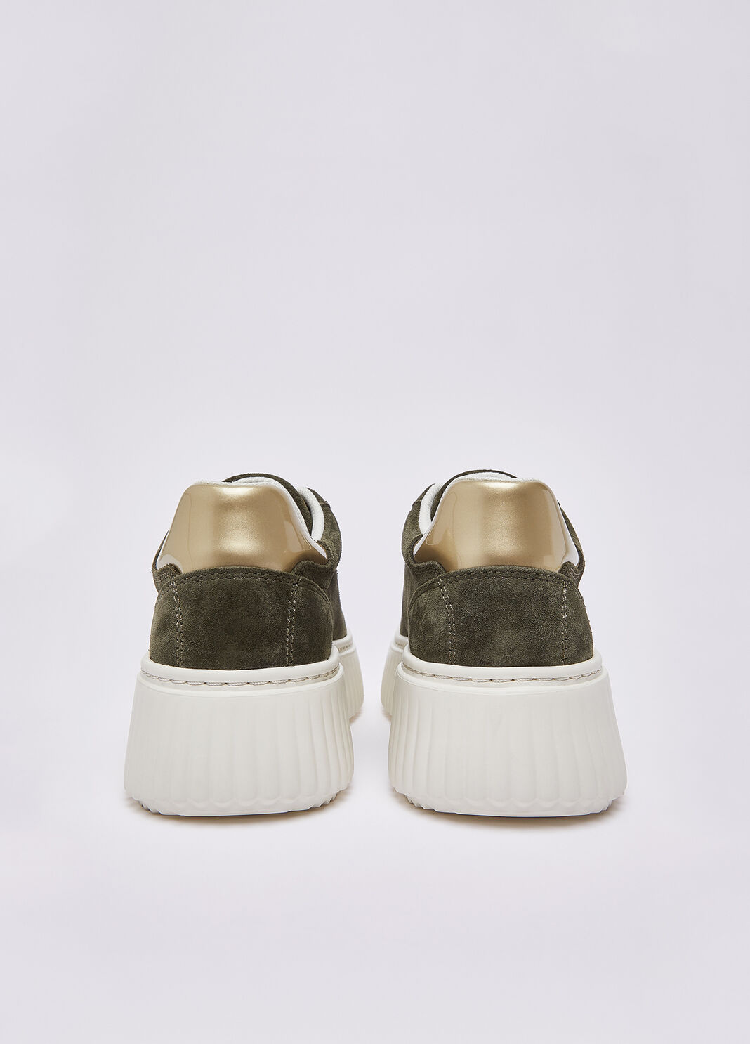 Platform sneakers in suede moss green Liu Jo - large image number 6