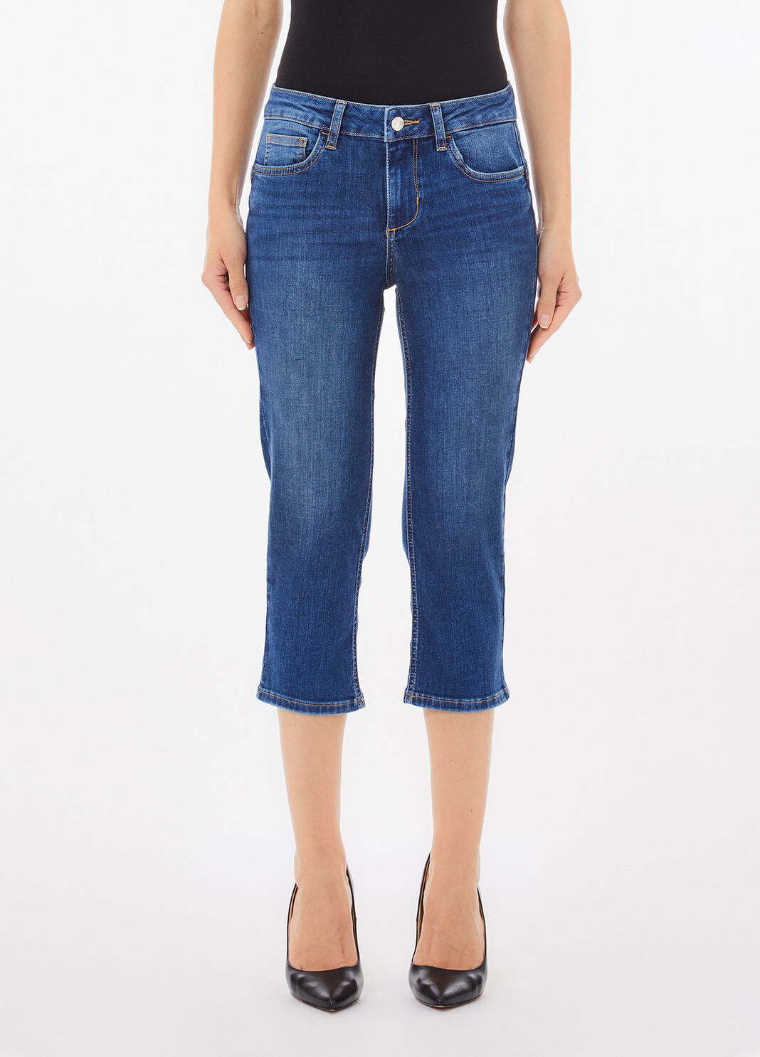 Bottom Up Capri jeans dark blue denim Liu Jo - large image number 0