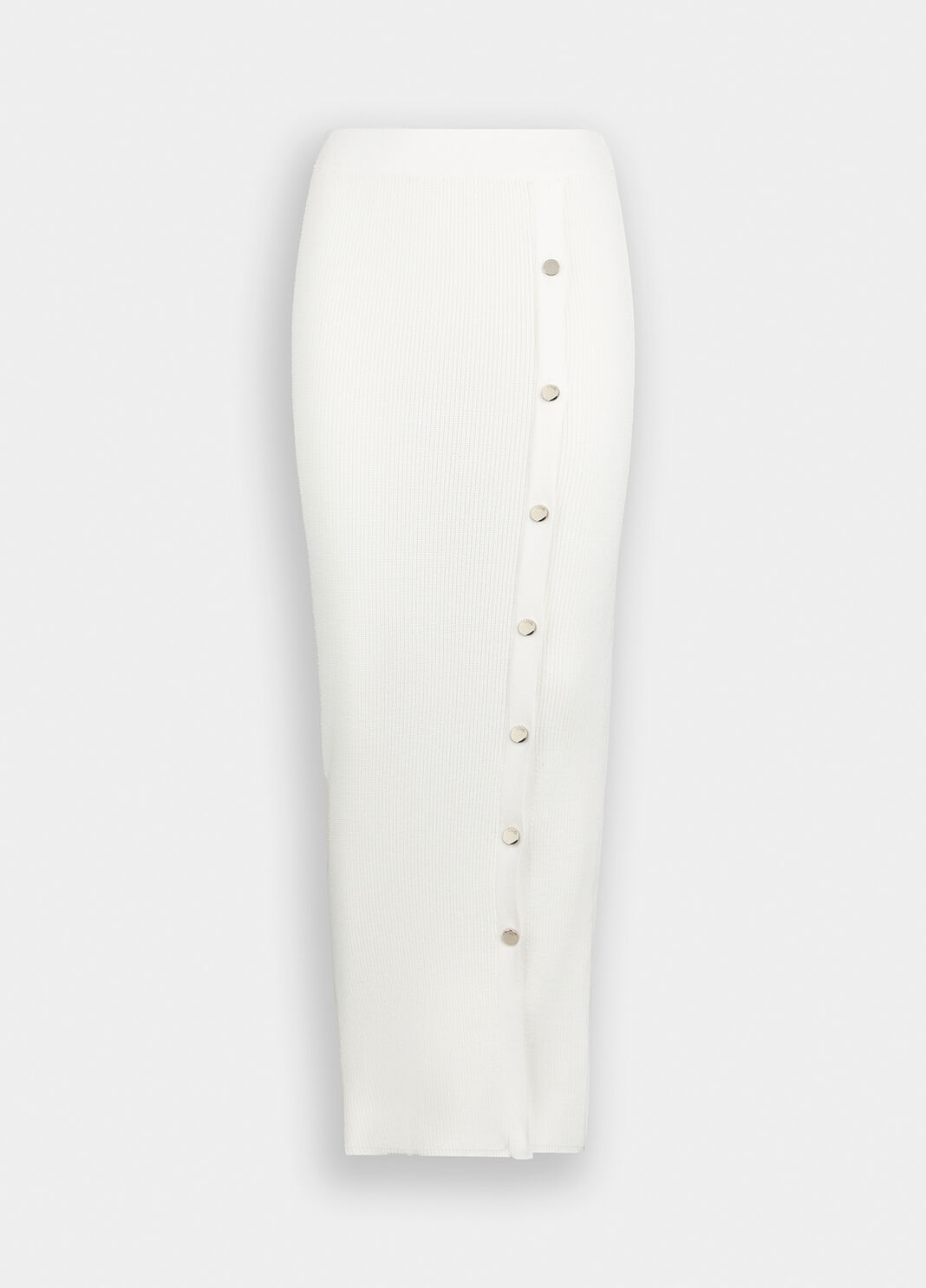 Длинная трикотажная юбка белая шерсть Liu Jo - large image number 4