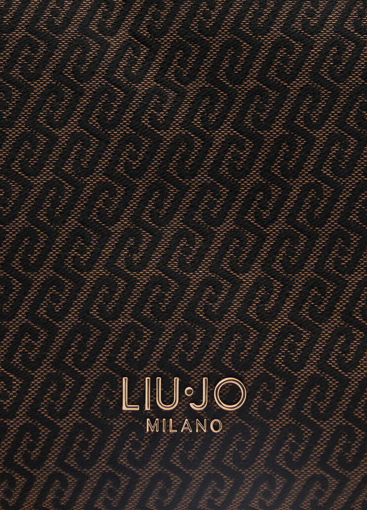 Tote Bag aus Jacquard-Gewebe Dunkelbraun Liu Jo - medium