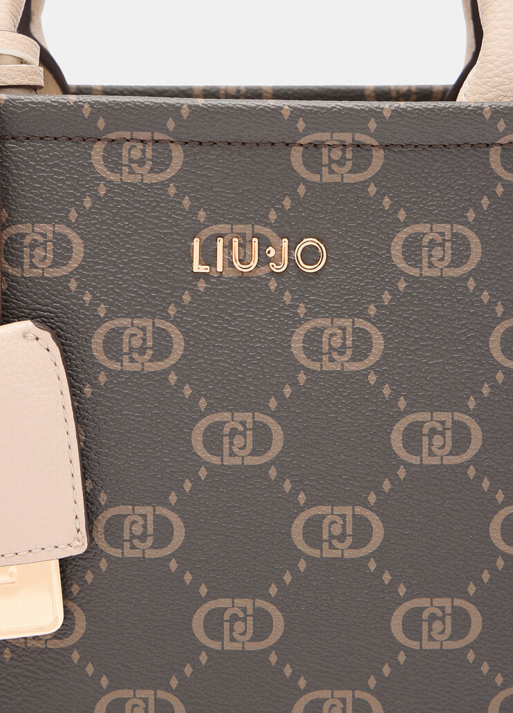 Small bag with charm beige Liu Jo - medium Small bag with charm beige Liu Jo - medium