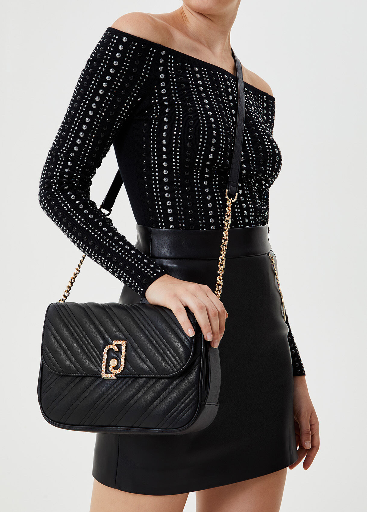 Liu jo black bag clearance