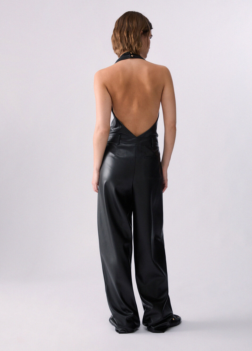 Coated Fabric Jumpsuit black Liu Jo - large image number 1