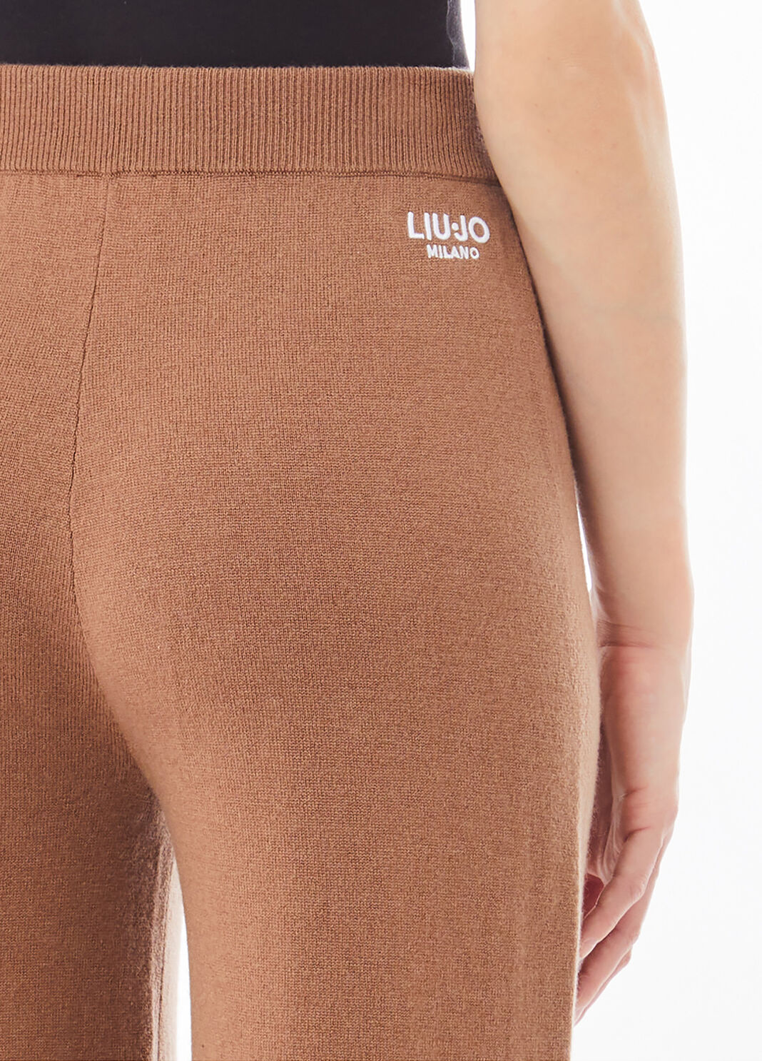Pantalon long en maille beige Liu Jo - large image number 2