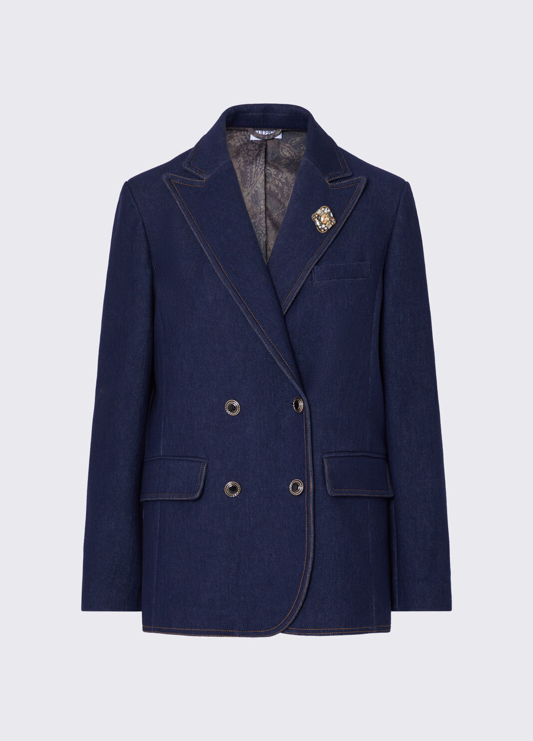 Blazer doppiopetto in denim Lavaggio normale Liu Jo - large image number 6