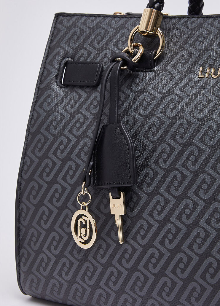 Medium satchel bag with scarf black Liu Jo - medium