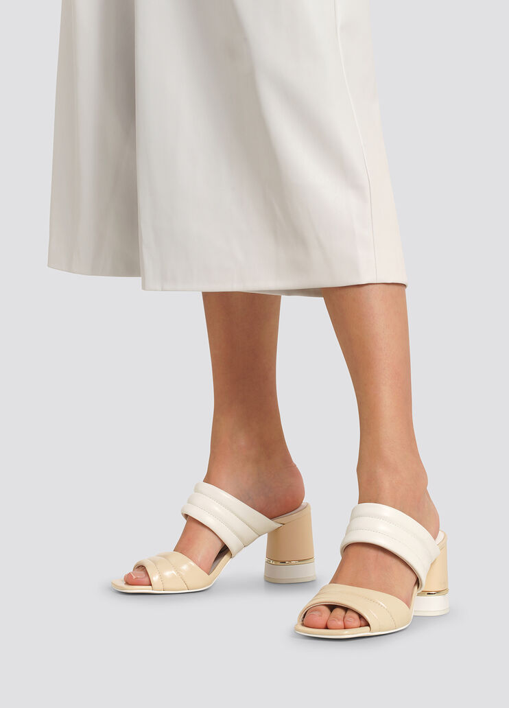 Bold sandals with heel  white Liu Jo - large image number 3 Bold sandals with heel  white Liu Jo - large image number 3