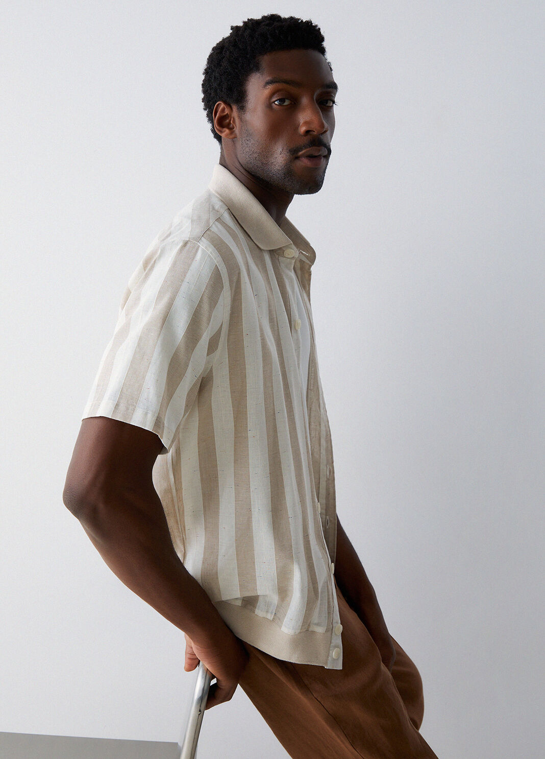 Striped shirt beige Liu Jo - large image number 3