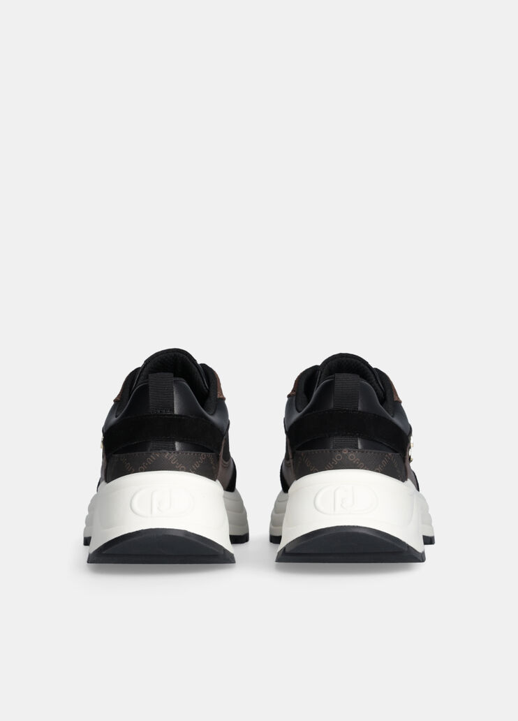 Suede and leather sneakers black Liu Jo - large image number 7