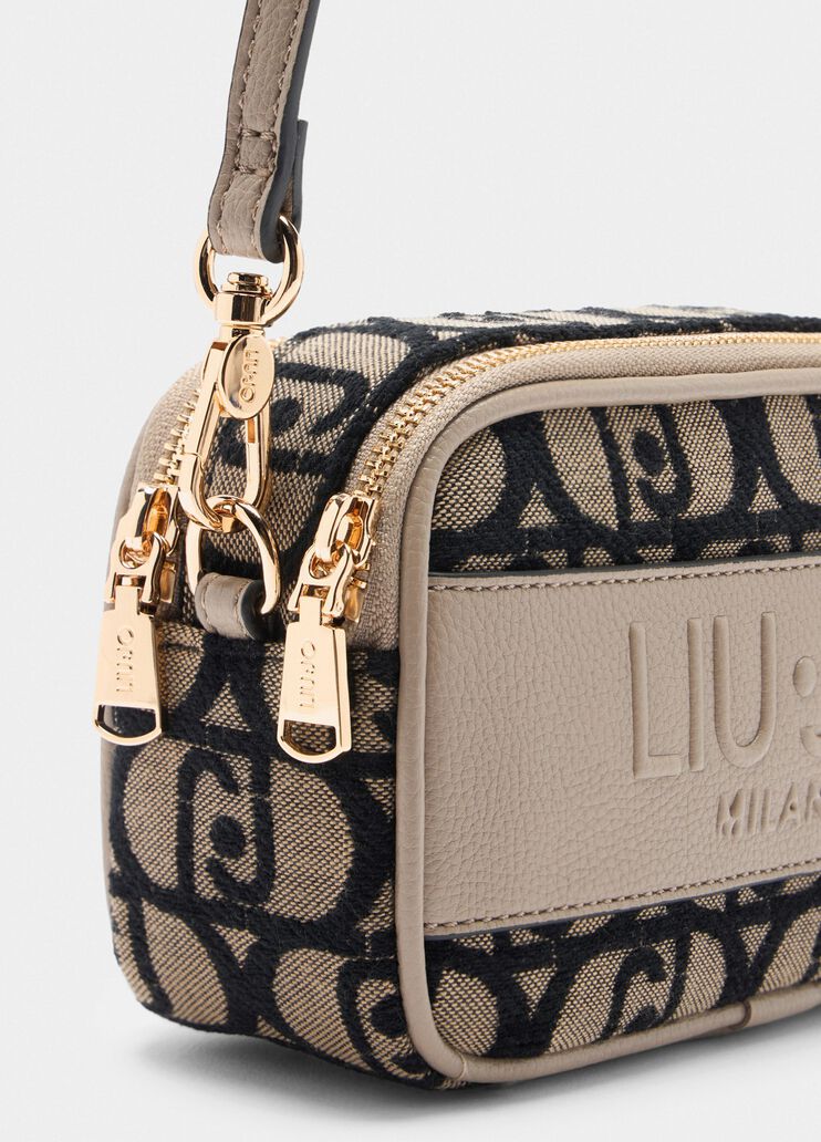 Small jacquard crossbody bag dark grey Liu Jo - large image number 5 Small jacquard crossbody bag dark grey Liu Jo - large image number 5