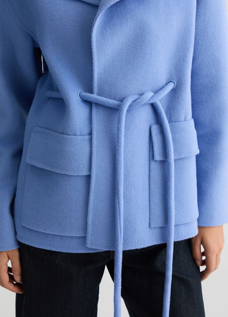 Wool-blend coat bright blue Liu Jo - large image number 4 Wool-blend coat bright blue Liu Jo - large image number 4