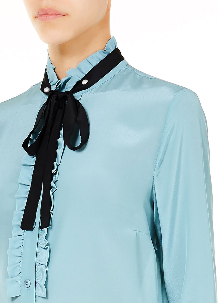 Silk shirt Light Blue Liu Jo - large image number 2 Silk shirt Light Blue Liu Jo - large image number 2
