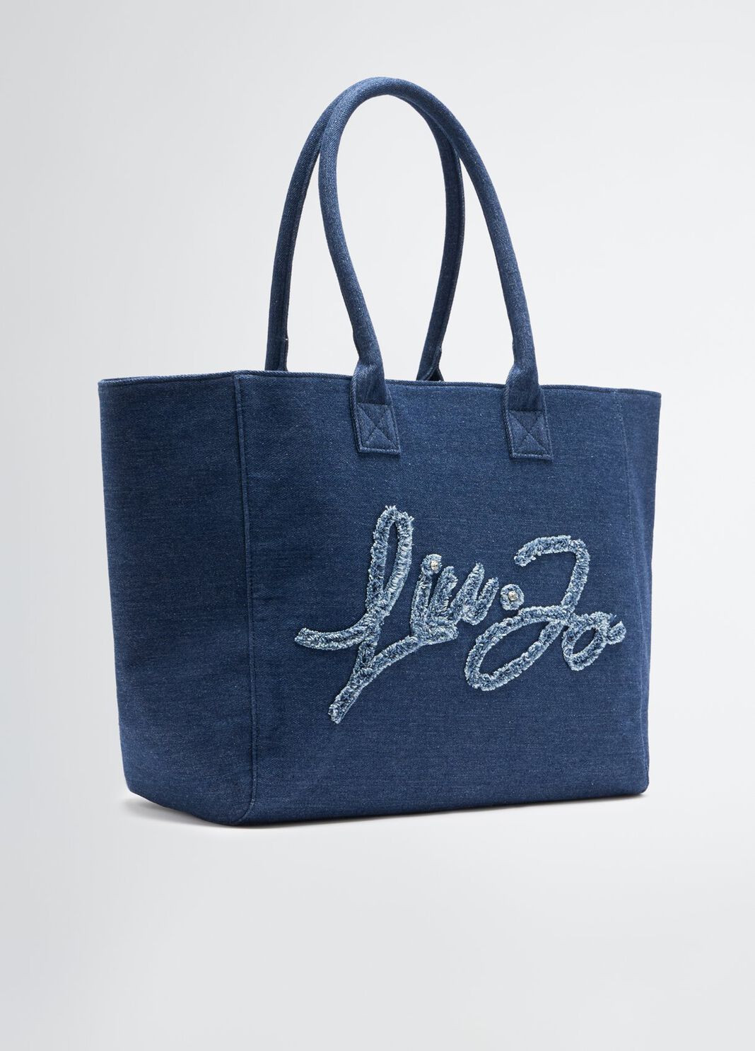 Large denim tote bag blue denim Liu Jo - large image number 4
