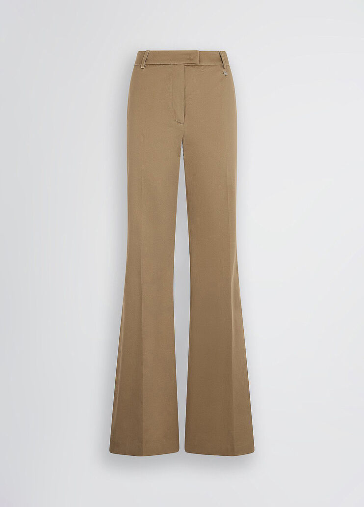 Beige flared trousers beige Liu Jo - large image number 5