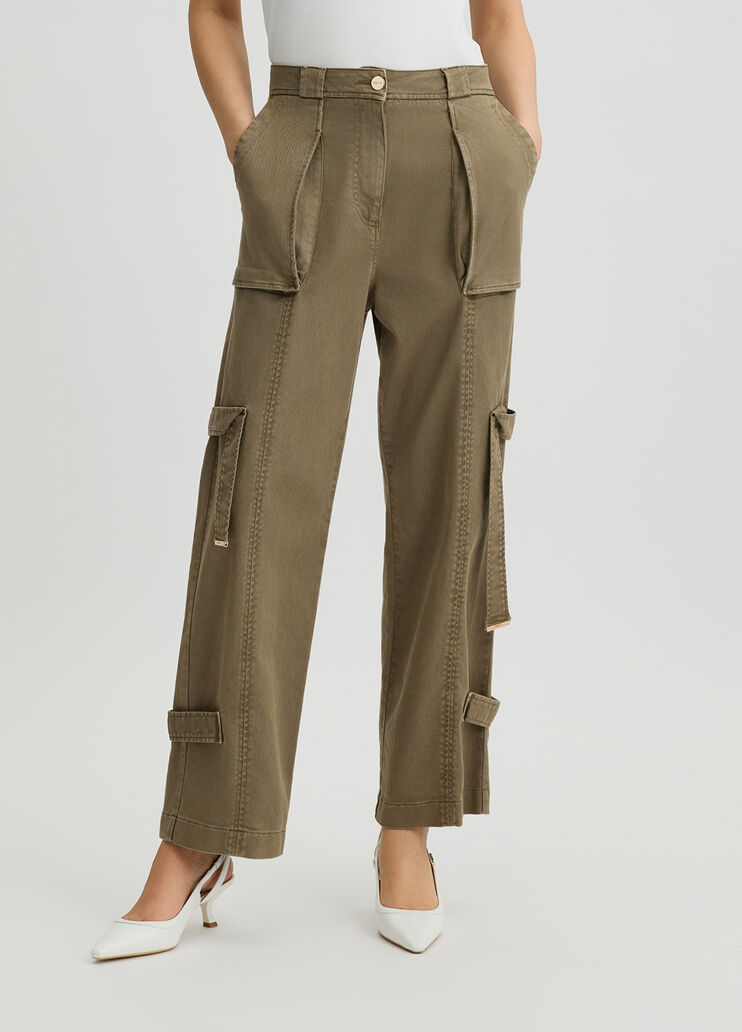 Worker trousers khaki green Liu Jo - medium Worker trousers khaki green Liu Jo - medium