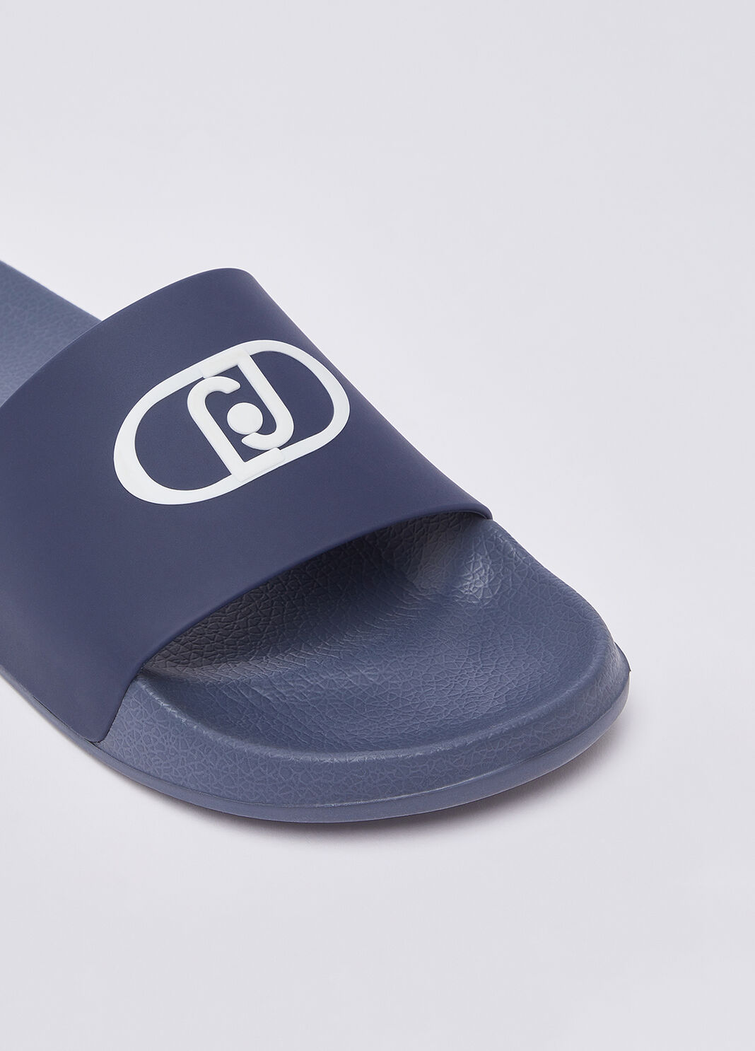 Chanclas con logotipo de monograma azul oscuro Liu Jo - large image number 5