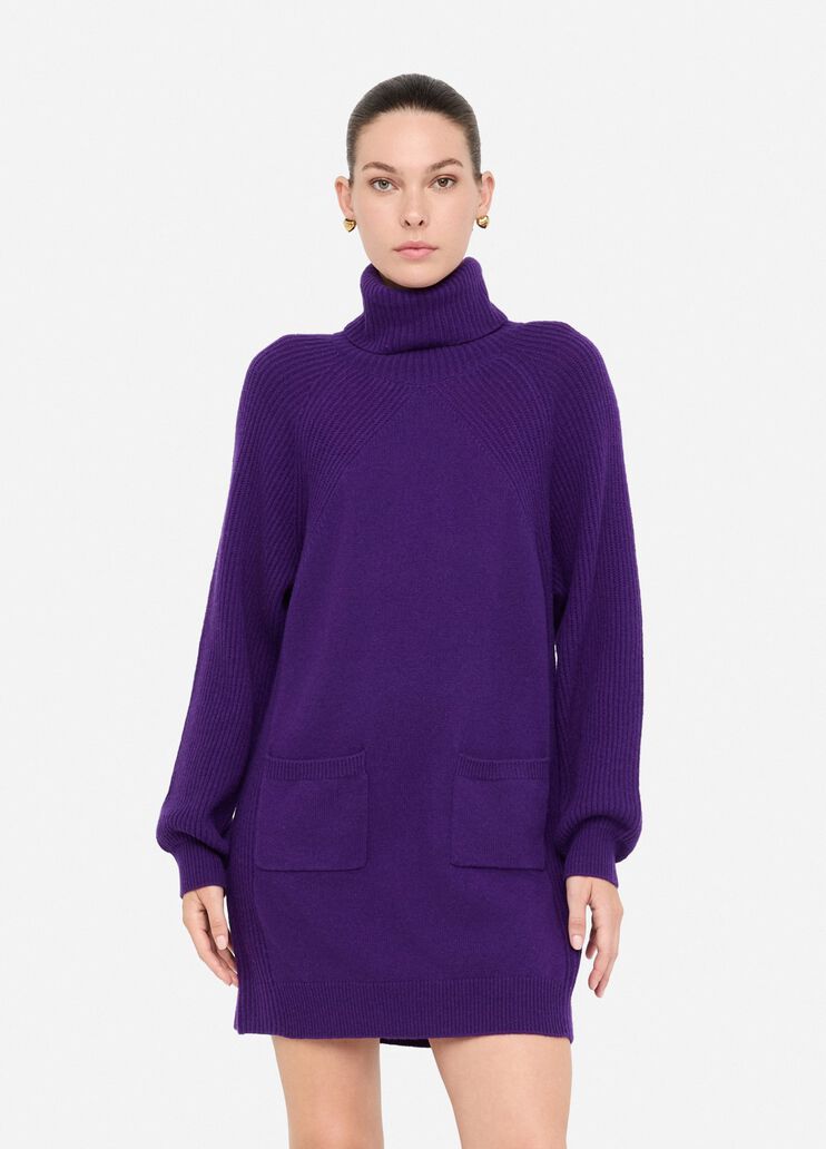 Robe en maille 100 % laine violet Liu Jo - medium Robe en maille 100 % laine violet Liu Jo - medium