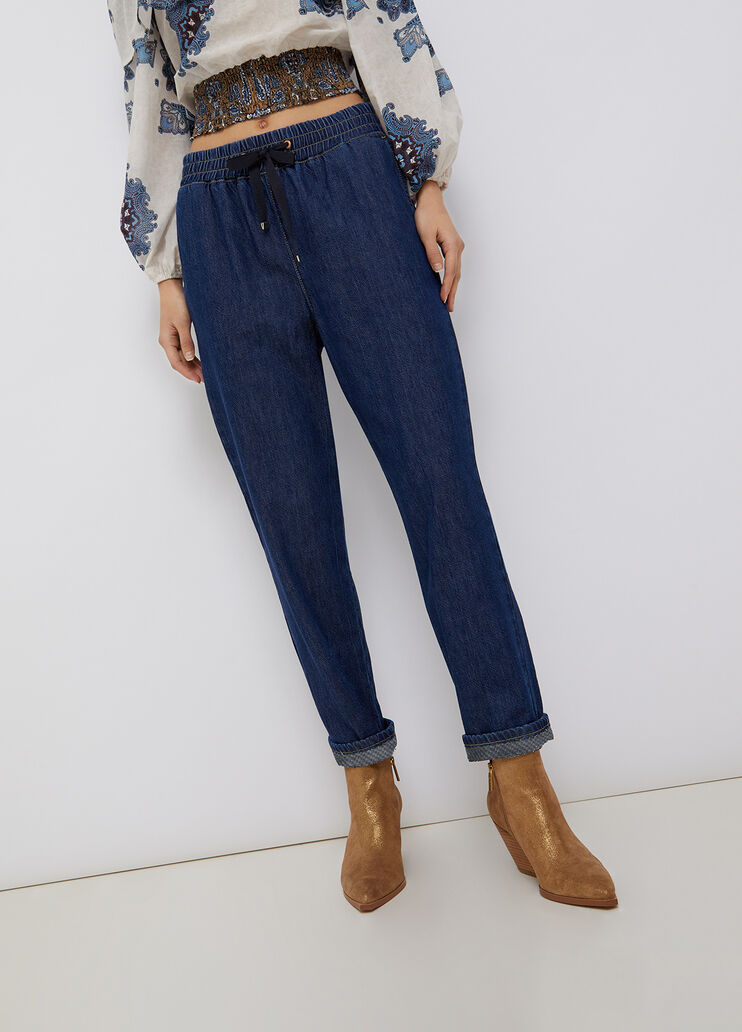Eco-friendly denim joggers blue denim Liu Jo - large image number 0 Eco-friendly denim joggers blue denim Liu Jo - large image number 0